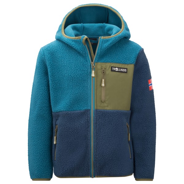 Trollkids - Kid's Aurlandsfjord Jacket - Fleecejacke Gr 98 blau von Trollkids