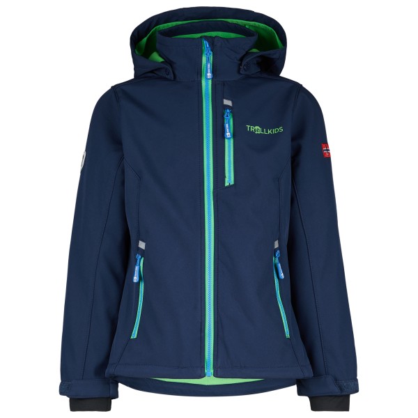 Trollkids - Kid's Balestrand Jacket - Softshelljacke Gr 104 blau von Trollkids