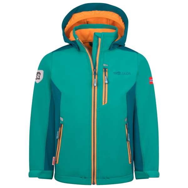 Trollkids - Kid's Balestrand Jacket - Softshelljacke Gr 140 türkis von Trollkids