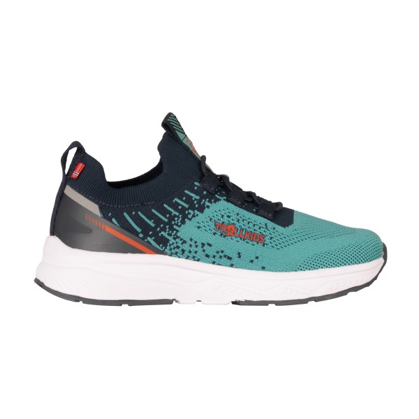 Trollkids - Kid's Balestrand Sneaker - Freizeitschuhe Gr 31 dusty turquoise /orange von Trollkids