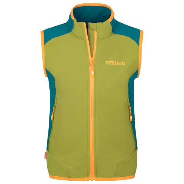 Trollkids - Kid's Balestrand Vest - Windgilet Gr 128 oliv von Trollkids