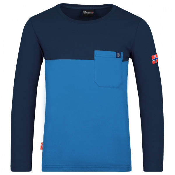 Trollkids - Kid's Bergen Longsleeve - Longsleeve Gr 152 blau von Trollkids