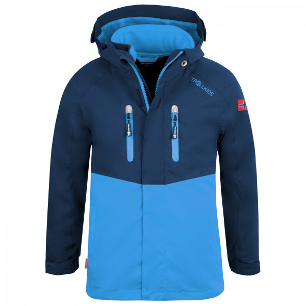 Trollkids - Kid's Bryggen 3in1 Jacket - Doppeljacke Gr 104 blau von Trollkids