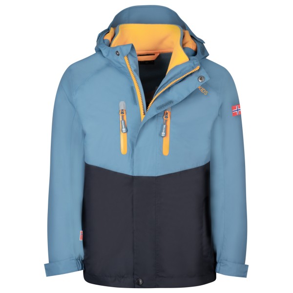 Trollkids - Kid's Bryggen 3in1 Jacket - Doppeljacke Gr 164 blau von Trollkids