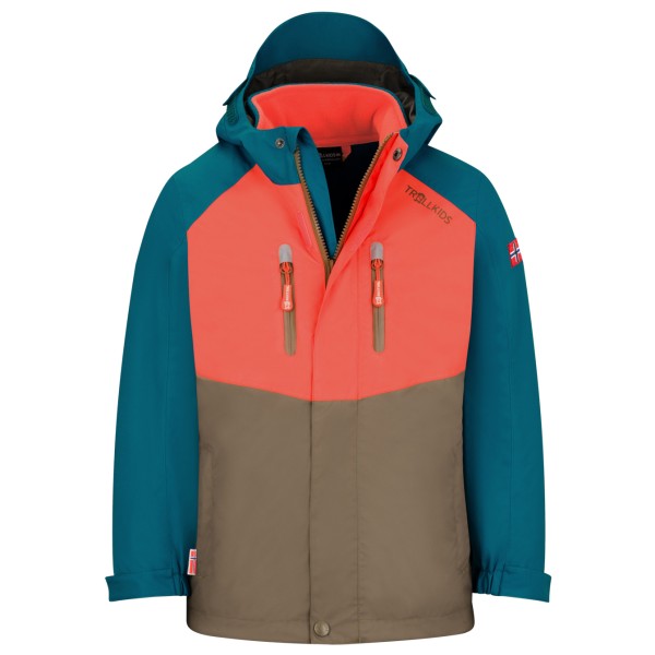 Trollkids - Kid's Bryggen 3in1 Jacket - Doppeljacke Gr 92 bunt von Trollkids