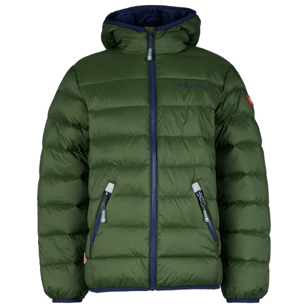 Trollkids - Kid's Dovrefjell Jacket - Daunenjacke Gr 110 oliv von Trollkids