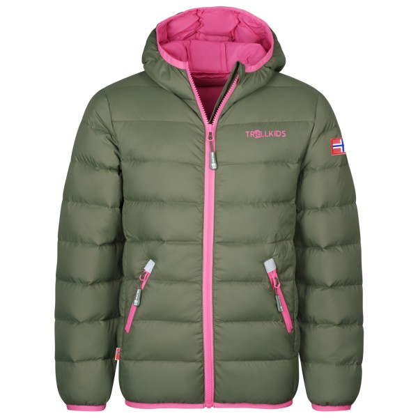 Trollkids - Kid's Dovrefjell Jacket - Daunenjacke Gr 116 oliv von Trollkids