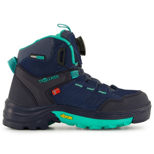 Trollkids - Kid's Gjende Hiker Mid - Wanderschuhe Gr 28 blau von Trollkids