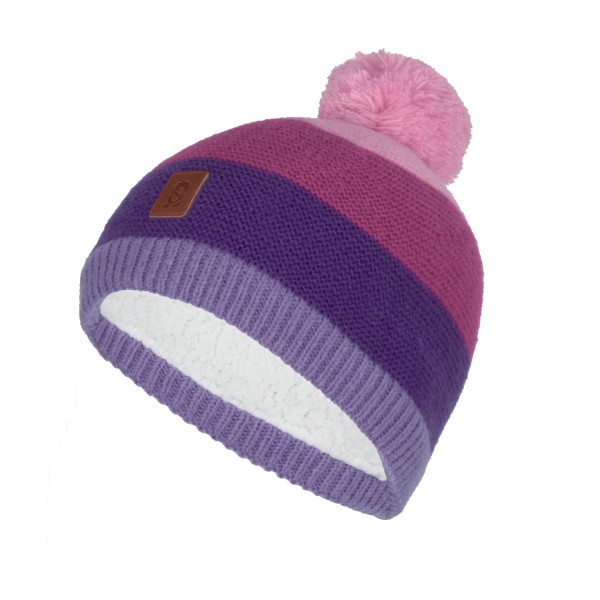 Trollkids - Kid's Gryllefjord Bobble Cap - Mütze Gr 48-52 cm - 2-5 Years lila von Trollkids