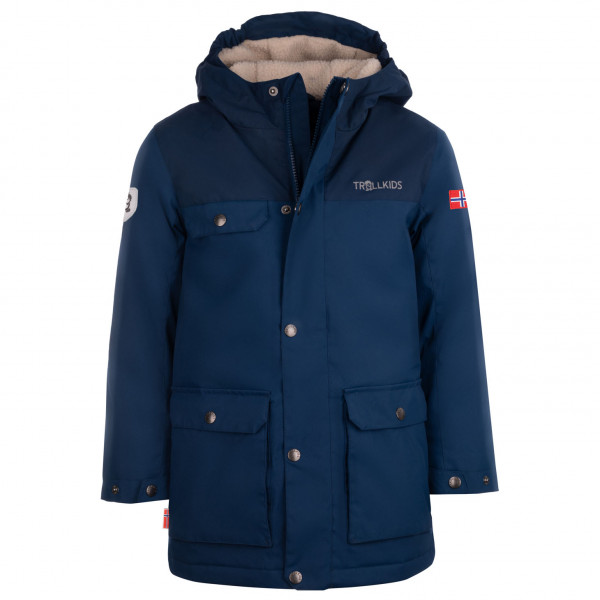 Trollkids - Kid's Gudvangen Jacket - Parka Gr 104 blau von Trollkids