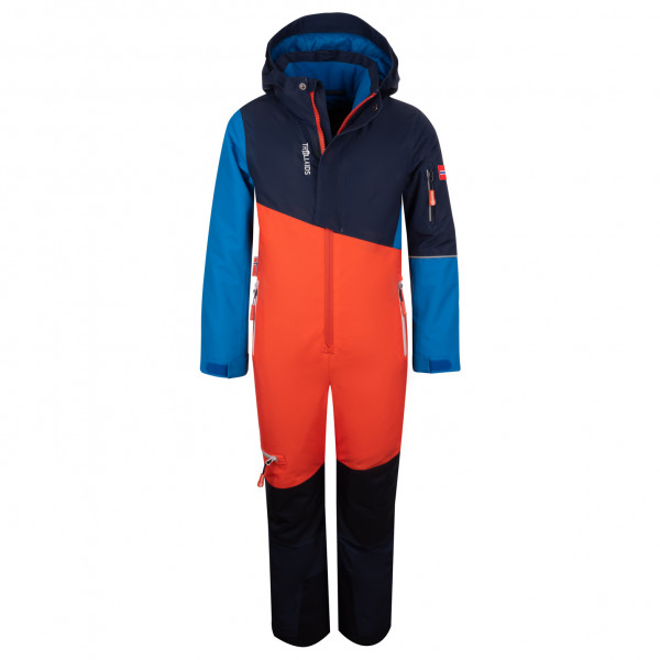 Trollkids - Kid's Hallingdal Snowsuit - Overall Gr 104 blau von Trollkids