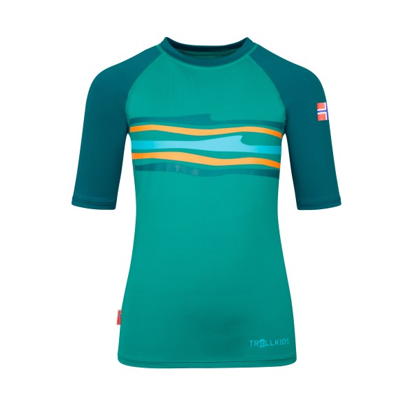 Trollkids - Kid's Haukland T - Lycra Gr 98 türkis Trollkids - Kid's Haukland T - Lycra Gr 98 türkis von Trollkids