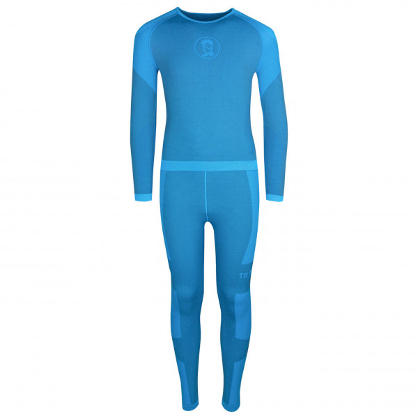 Trollkids - Kid's Hemsedal Baselayer Set - Kunstfaserunterwäsche Gr 104 blau von Trollkids