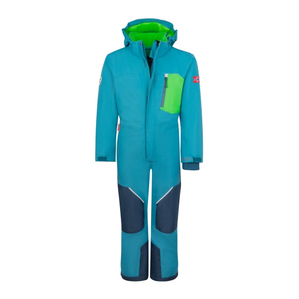 Trollkids - Kid's Isfjord Snowsuit XT - Overall Gr 110 türkis von Trollkids