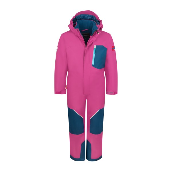 Trollkids - Kid's Isfjord Snowsuit XT - Overall Gr 122 rosa Trollkids - Kid's Isfjord Snowsuit XT - Overall Gr 122 rosa von Trollkids
