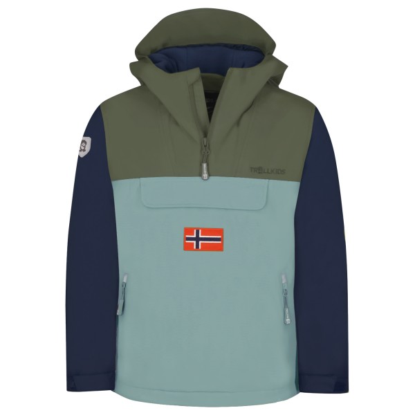 Trollkids - Kid's Kirkenes Anorak - Freizeitjacke Gr 164 türkis von Trollkids