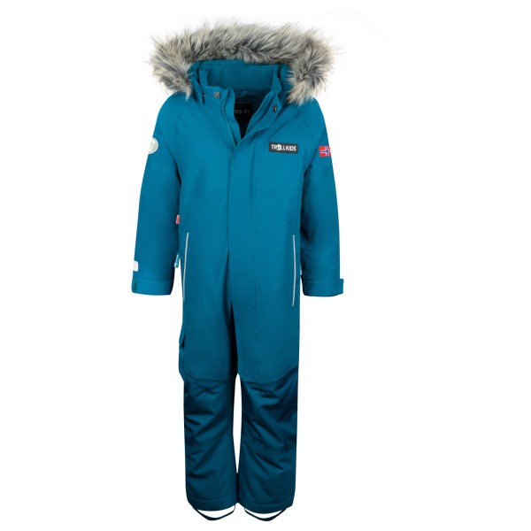 Trollkids - Kid's Kirkenes Snowsuit - Overall Gr 104 blau von Trollkids