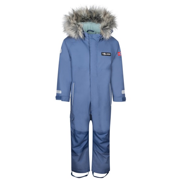 Trollkids - Kid's Kirkenes Snowsuit - Overall Gr 80 blau von Trollkids