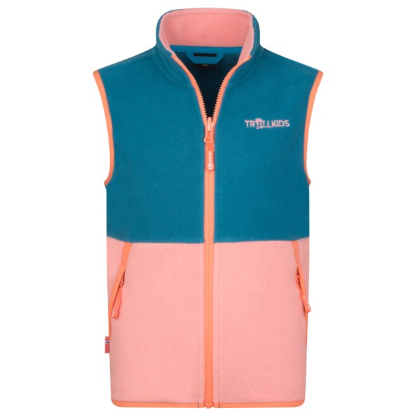 Trollkids - Kid's Kjerag Vest - Fleecegilet Gr 104 bunt von Trollkids