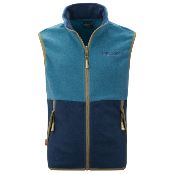 Trollkids - Kid's Kjerag Vest - Fleecegilet Gr 164 blau von Trollkids