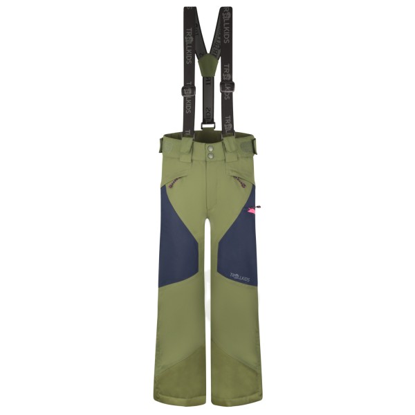 Trollkids - Kid's Kongsberg Ski Pant - Skihose Gr 164 oliv von Trollkids