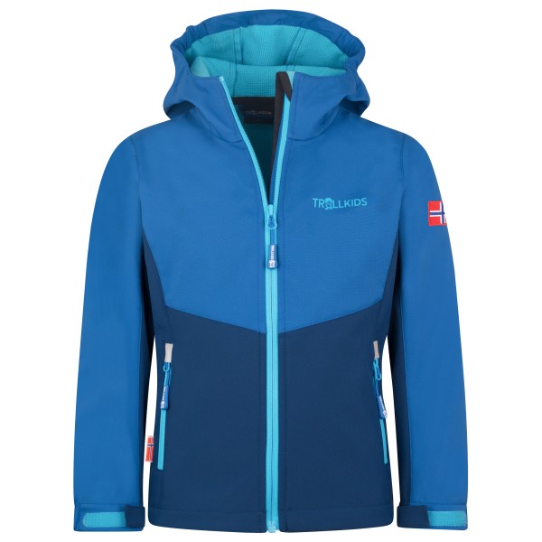 Trollkids - Kid's Kristiansand Jacket - Softshelljacke Gr 110 blau von Trollkids