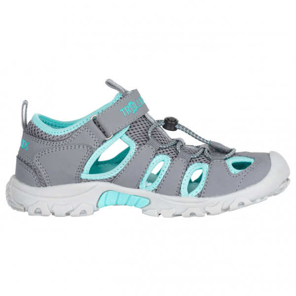 Trollkids - Kid's Kristiansand Sandal - Sandalen Gr 28 grau von Trollkids