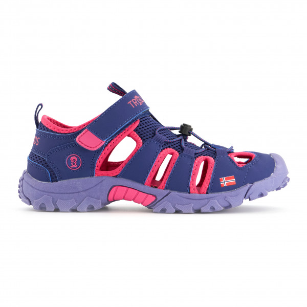 Trollkids - Kid's Kristiansand Sandal - Sandalen Gr 37 lila/blau von Trollkids