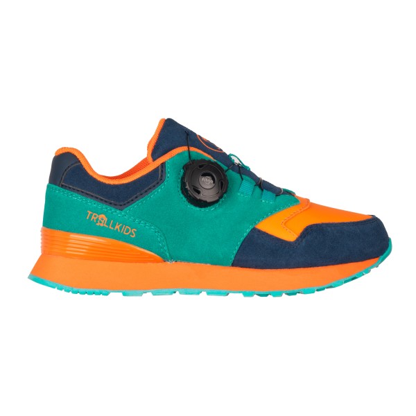 Trollkids - Kid's Kristiansand Sneaker - Freizeitschuhe Gr 33 grün/ sahara sunset Trollkids - Kid's Kristiansand Sneaker - Freizeitschuhe Gr 33 grün/ sahara sunset von Trollkids