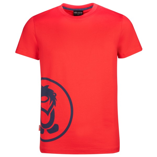 Trollkids - Kid's Kroksand T - T-Shirt Gr 116 rot von Trollkids