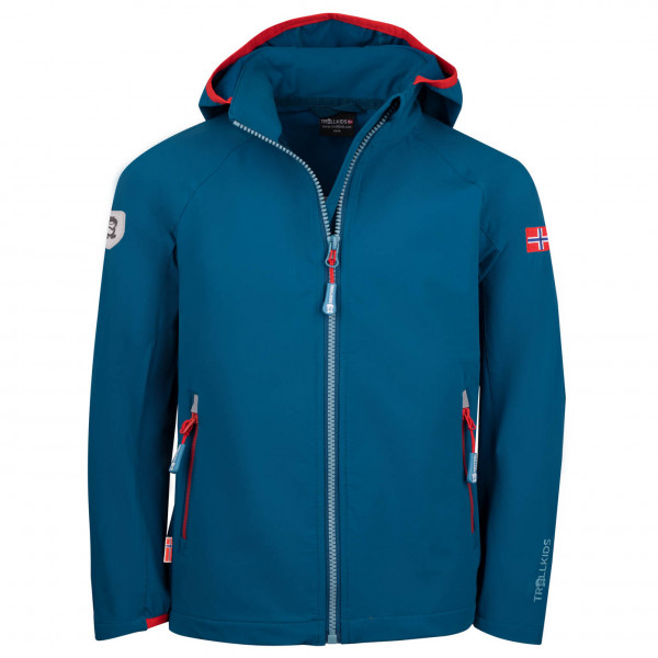 Trollkids - Kid's Kvalvika Jacket - Softshelljacke Gr 176 blau von Trollkids