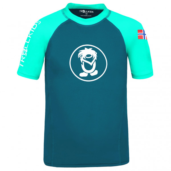Trollkids - Kid's Kvalvika T - Funktionsshirt Gr 104 blau/türkis Trollkids - Kid's Kvalvika T - Funktionsshirt Gr 104 blau/türkis von Trollkids