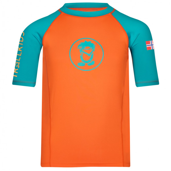 Trollkids - Kid's Kvalvika T - Funktionsshirt Gr 116 orange von Trollkids