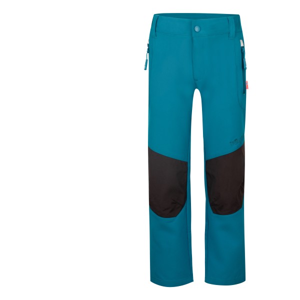 Trollkids - Kid's Lysefjord Pants - Softshellhose Gr 134 türkis von Trollkids