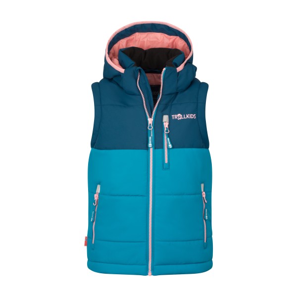 Trollkids - Kid's Narvik Vest XT - Kunstfasergilet Gr 110 blau von Trollkids