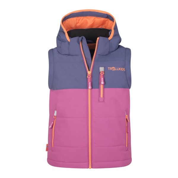 Trollkids - Kid's Narvik Vest XT - Kunstfasergilet Gr 98 rosa von Trollkids