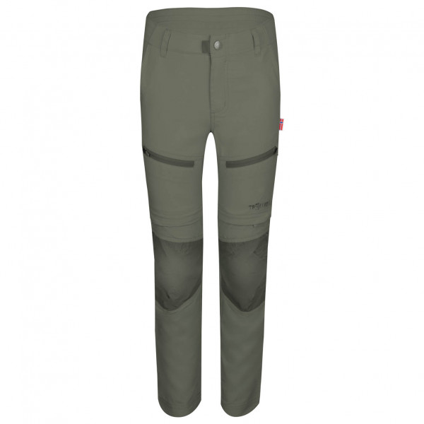 Trollkids - Kid's Nordfjord Zip-Off Pants Slim Fit - Trekkinghose Gr 110 oliv von Trollkids