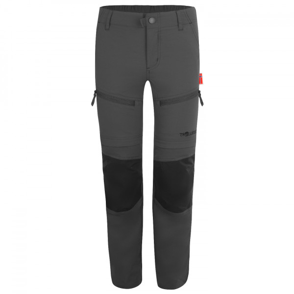 Trollkids - Kid's Nordfjord Zip-Off Pants - Trekkinghose Gr 128 grau von Trollkids