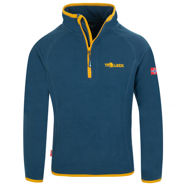 Trollkids - Kid's Nordland Half Zip - Fleecepullover Gr 104 blau von Trollkids