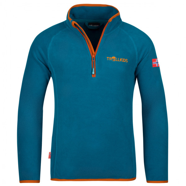 Trollkids - Kid's Nordland Half Zip - Fleecepullover Gr 116 blau von Trollkids