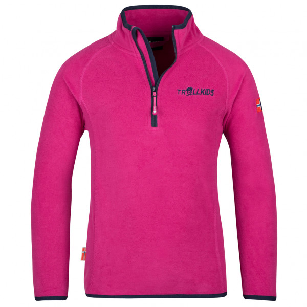 Trollkids - Kid's Nordland Half Zip - Fleecepullover Gr 140 rosa von Trollkids