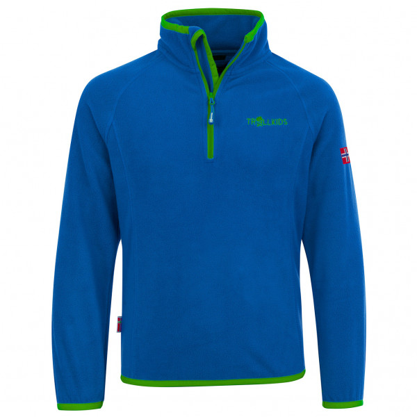 Trollkids - Kid's Nordland Half Zip - Fleecepullover Gr 92 blau von Trollkids