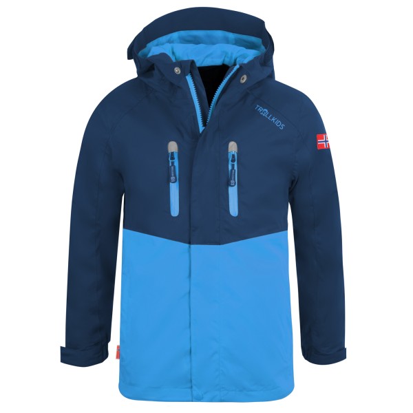 Trollkids - Kid's Nusfjord Jacket - Regenjacke Gr 152 blau von Trollkids