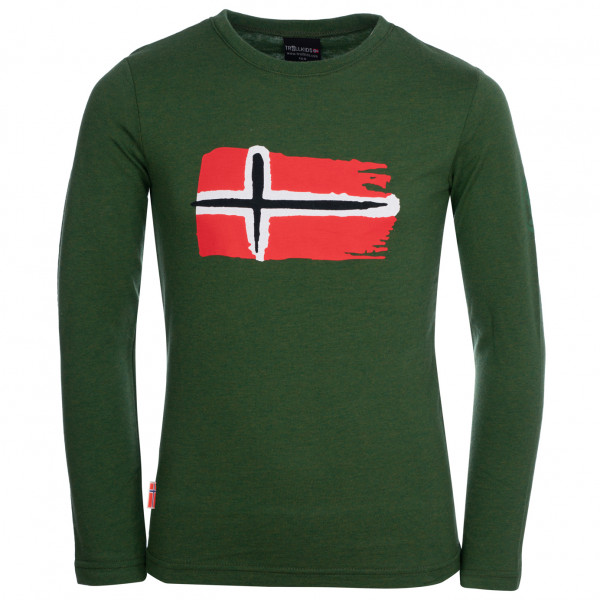 Trollkids - Kid's Oslo - Longsleeve Gr 104 grün von Trollkids