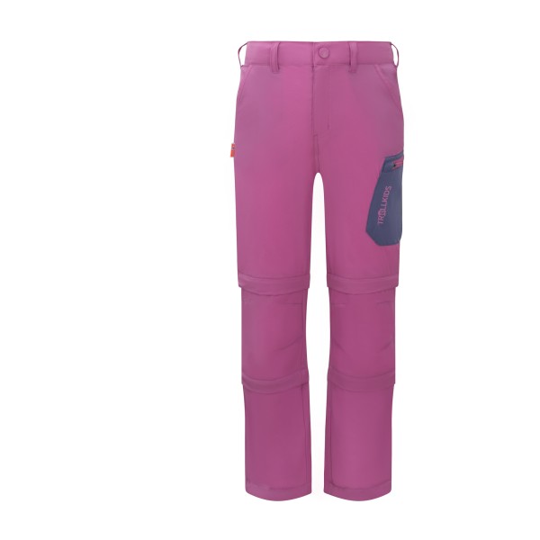 Trollkids - Kid's Preikestolen Double Zip-Off Pants - Zip-Off-Hose Gr 104 lila von Trollkids