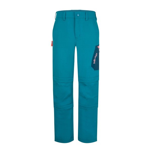 Trollkids - Kid's Preikestolen Double Zip-Off Pants - Zip-Off-Hose Gr 164 türkis von Trollkids