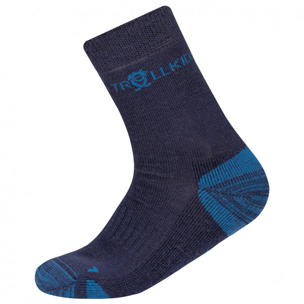 Trollkids - Kid's Preikestolen Hiking Socks - Wandersocken Gr 23-26 blau von Trollkids