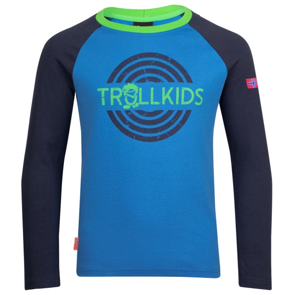 Trollkids - Kid's Preikestolen Longsleeve - Longsleeve Gr 128 blau von Trollkids