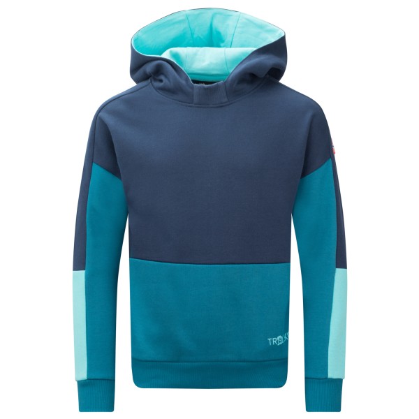 Trollkids - Kid's Rondane Sweater - Hoodie Gr 104;110;116;128;140;152;176;92;98 blau;blau/türkis Trollkids - Kid's Rondane Sweater - Hoodie Gr 104;110;116;128;140;152;176;92;98 blau;blau/türkis von Trollkids