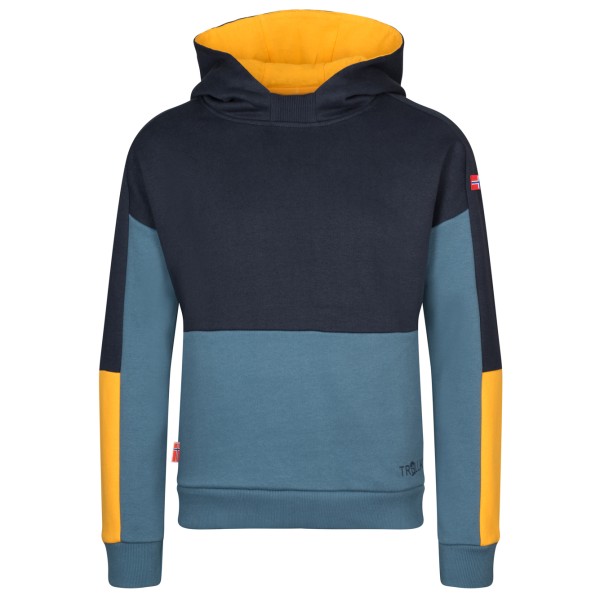 Trollkids - Kid's Rondane Sweater - Hoodie Gr 176 blau von Trollkids